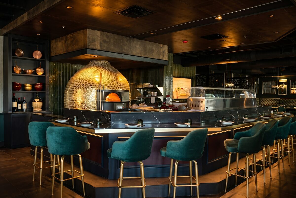 The marble bar at Moderna