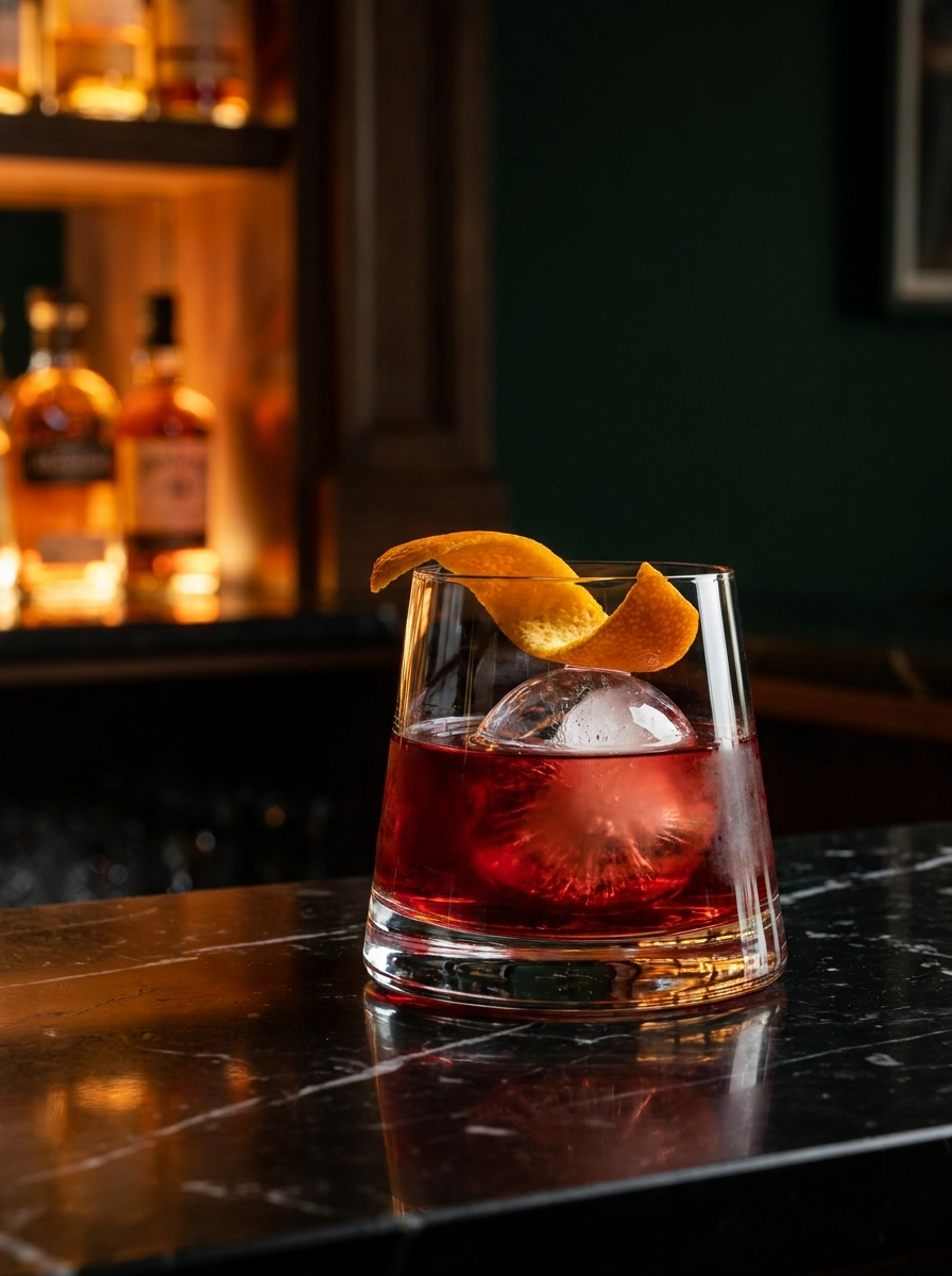 Negroni Classico cocktail at Moderna Bar