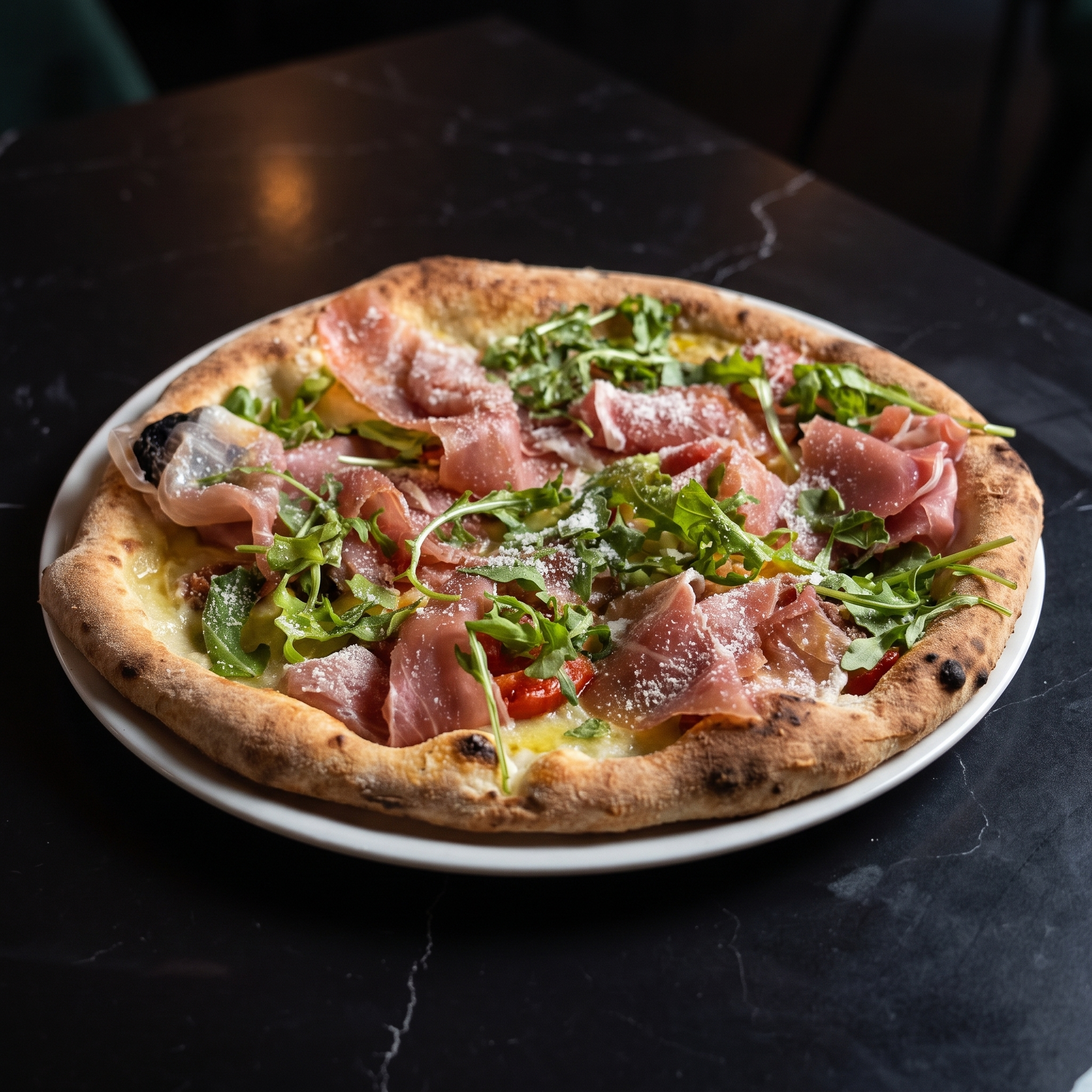 Prosciutto & Arugula pizza