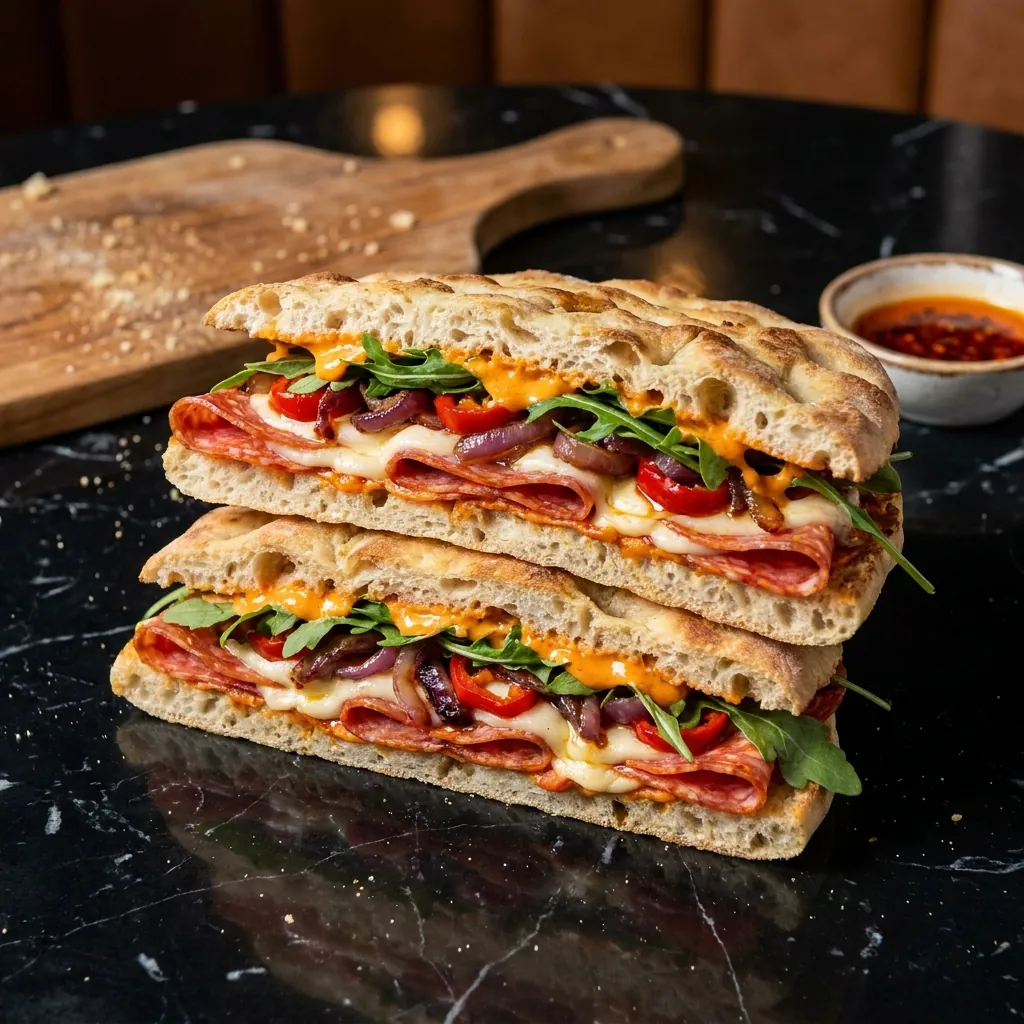 Spicy Calabrese baciata sandwich
