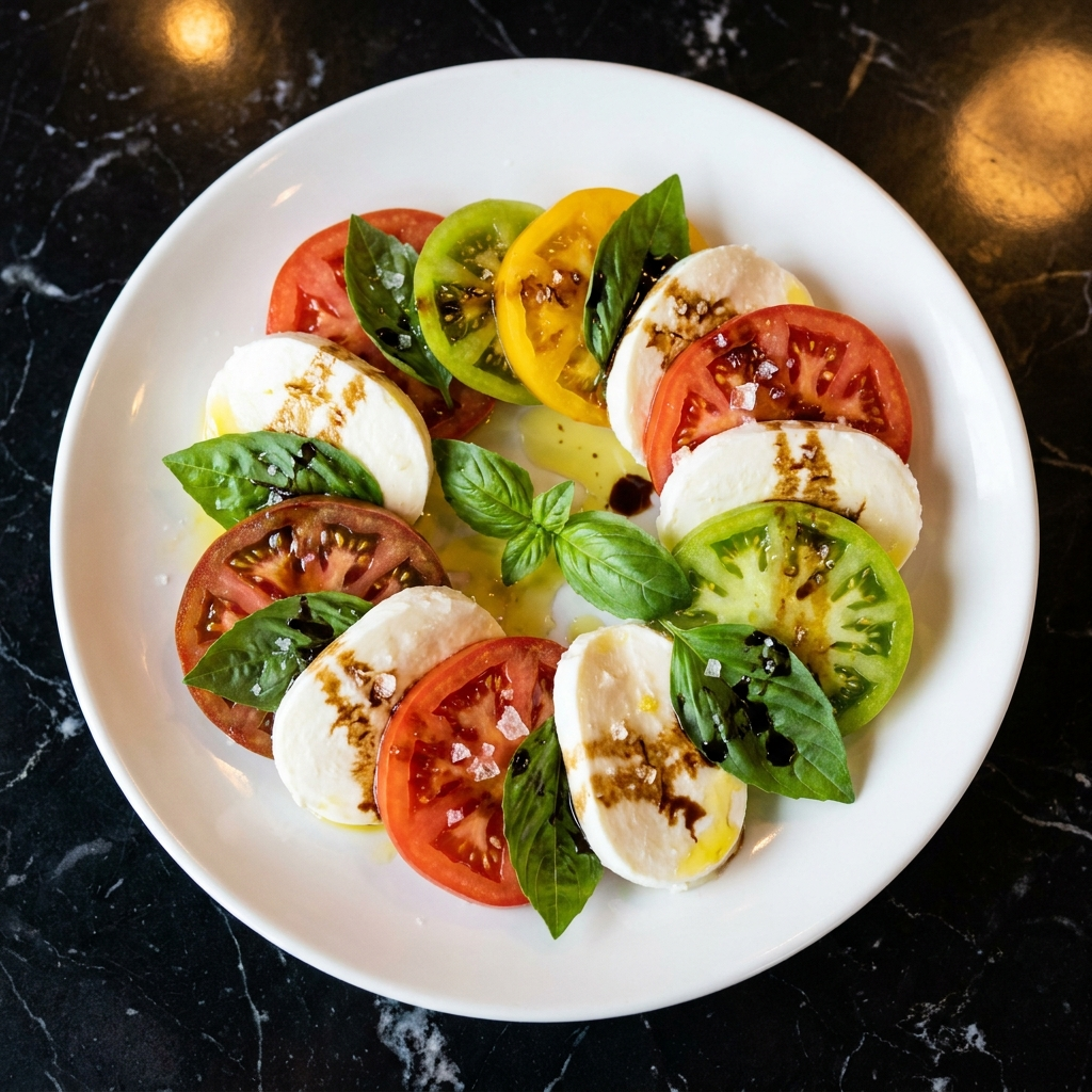 Caprese di Stagione, Italian antipasto at Moderna Austin