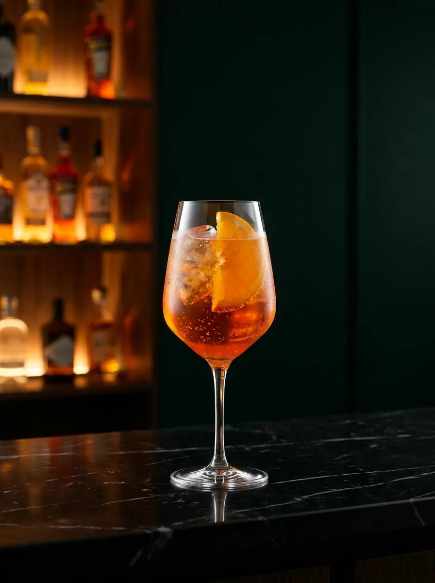 Aperol Spritz cocktail at Moderna Bar