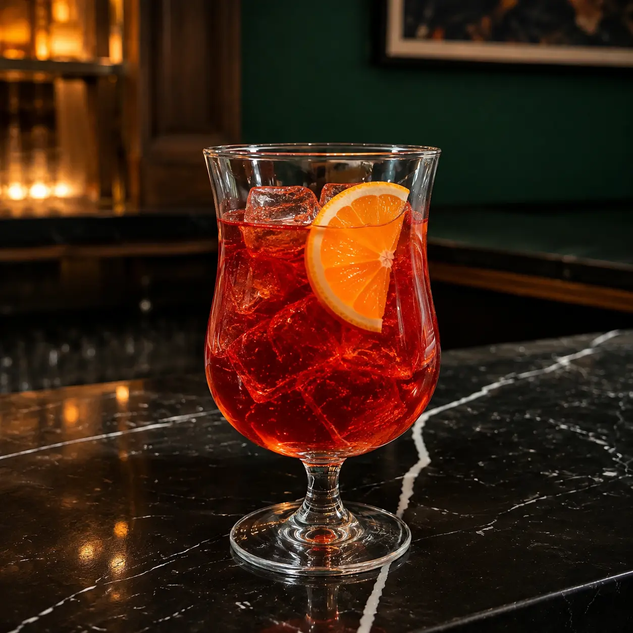 Campari Spritz cocktail at Moderna Bar & Pizzeria, Austin