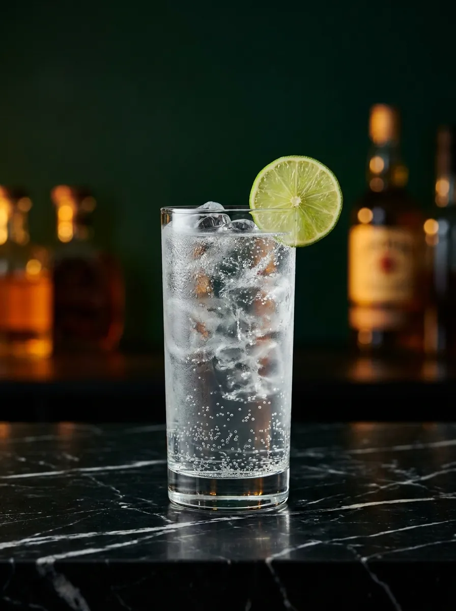 Ranch Water cocktail at Moderna Bar & Pizzeria, Austin