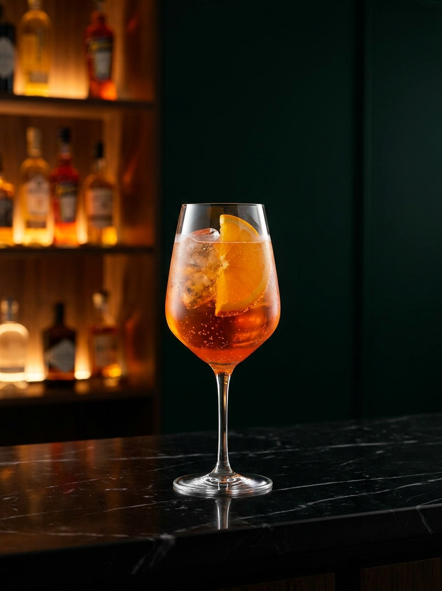 Aperol Spritz cocktail at Moderna Bar