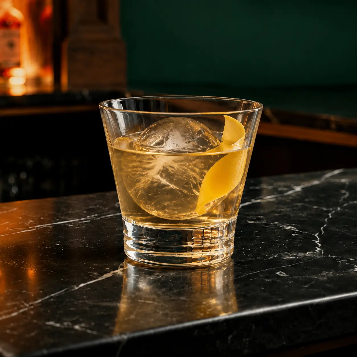Negroni Bianco cocktail at Moderna Bar & Pizzeria, Austin